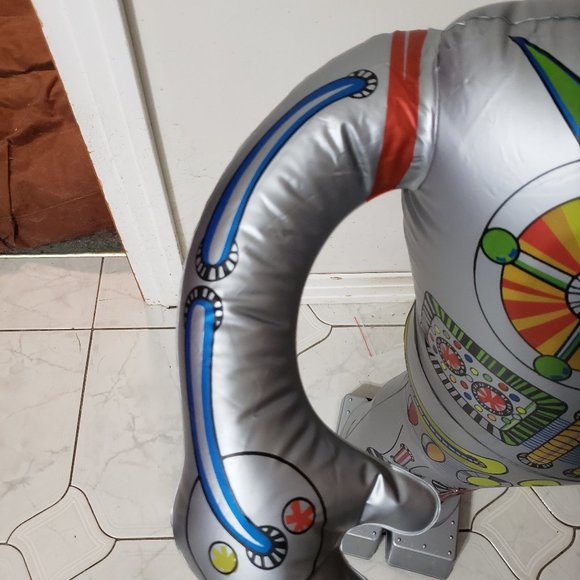 Vintage Starman 80 Inflatable Robot Radio Controlled Toy 1970's Tested In Box - Picture 7 of 16